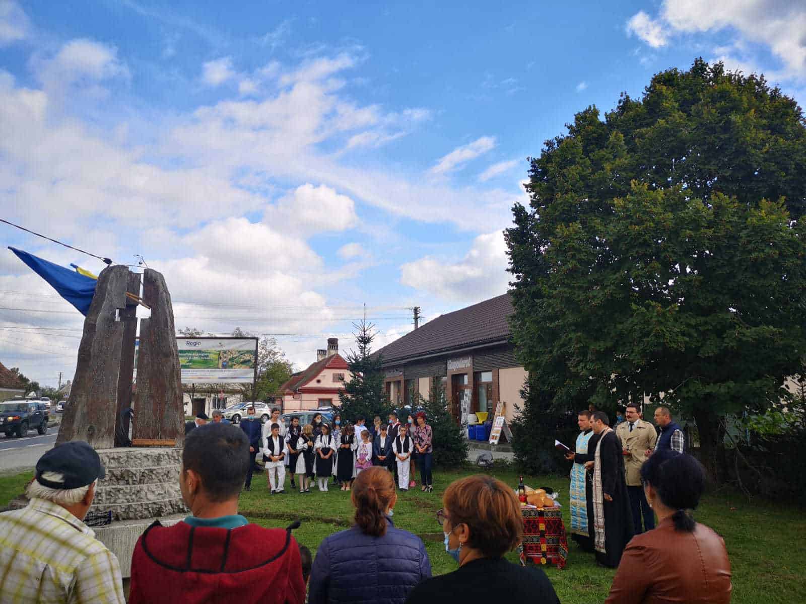 foto: moment emoționant la porumbacu de jos - comemorarea bătăliei din 1916