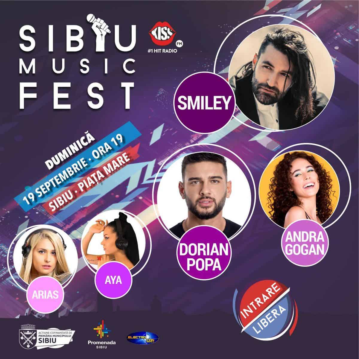 sibiu music fest 2021 - smiley concertează la sărbătoarea oraşului în piața mare