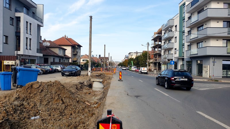 schimbare de planuri - lucrările de pe calea dumbrăvii, efectuate sub trafic - cu o singură excepție