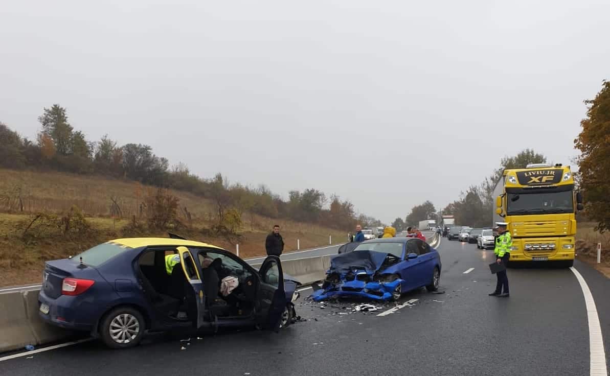 foto - accident grav pe dn7 la boița - cinci persoane rănite la boița