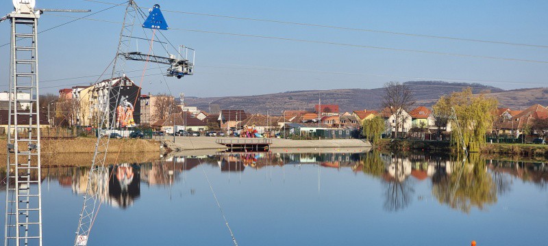 foto lucrările de la lacul lui binder, finalizate - liber la plajă și schi nautic, de vara viitoare