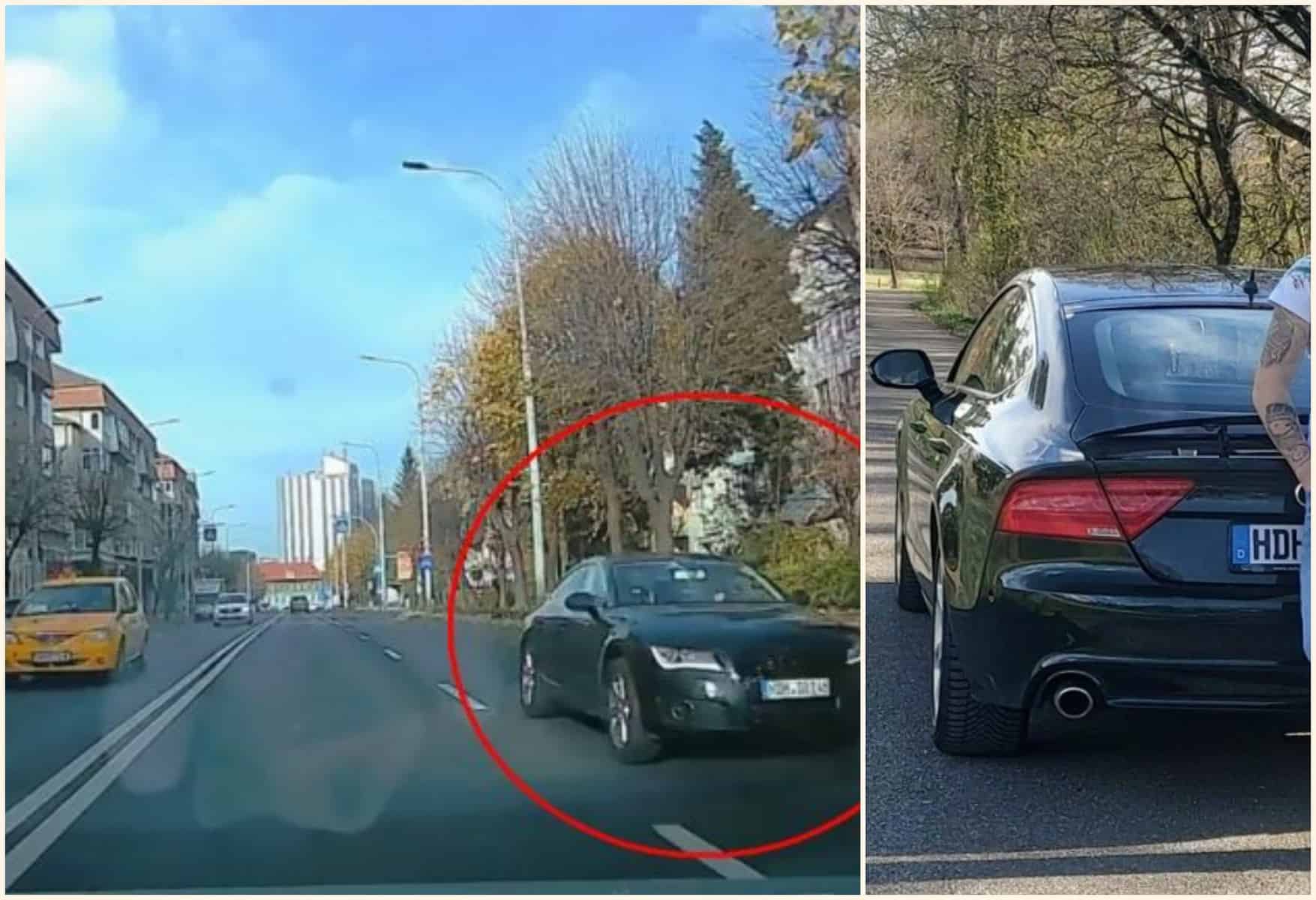 foto: șoferul care s-a dat în spectacol cu mașina la sibiu – „a evitat un accident”