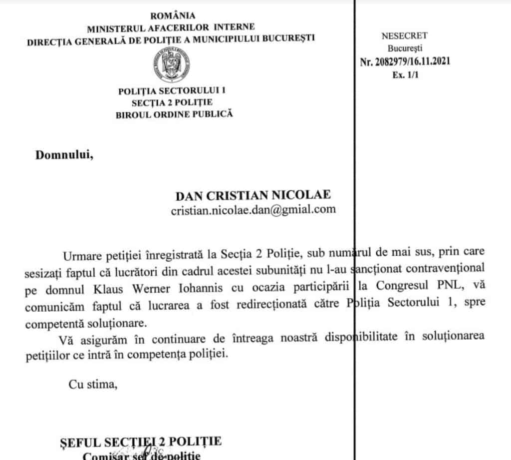 cazul „iohannis fără mască” se mută la altă secție de poliție „spre competentă soluționare”