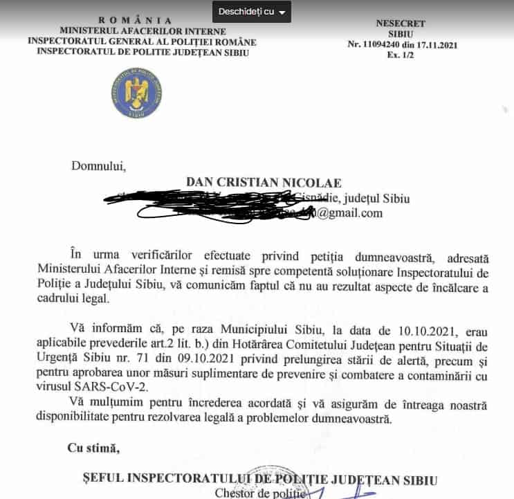 motivul pentru care iohannis nu va fi amendat pentru că nu a purtat masca la sibiu - ”efectua activitate fizică”