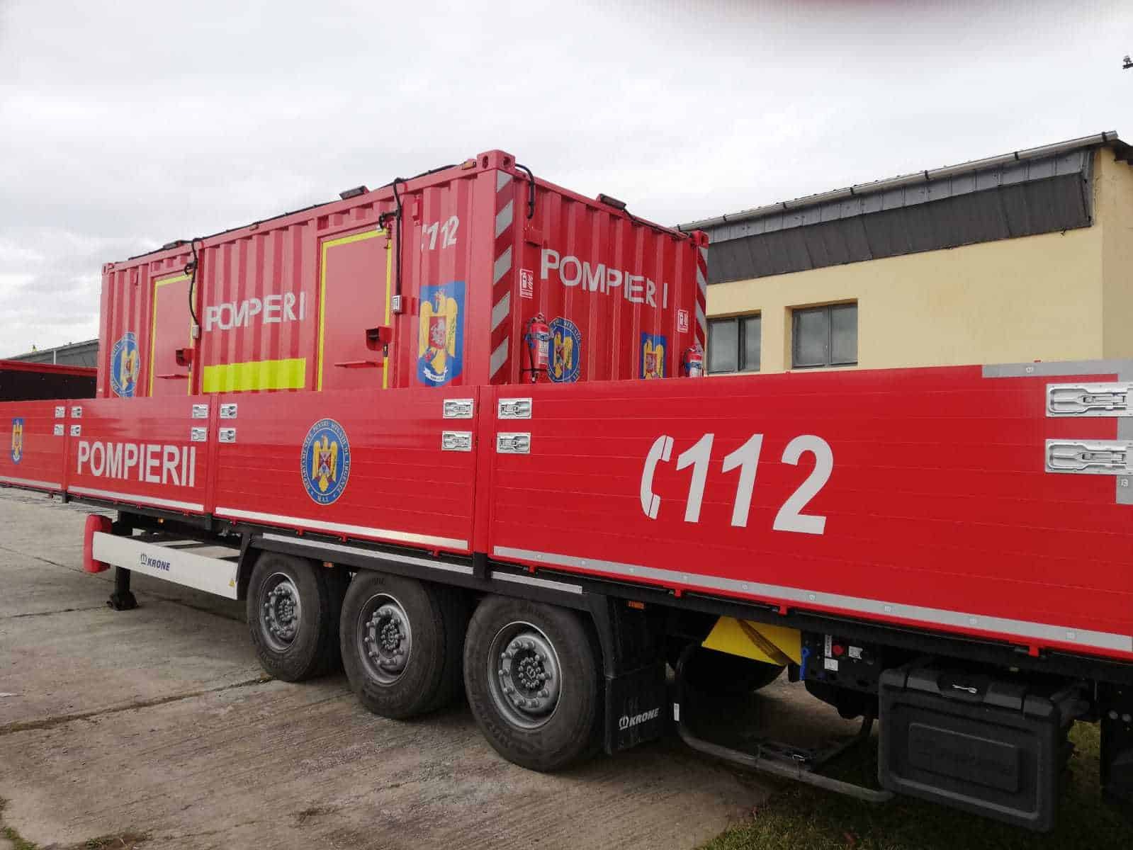 ISU Sibiu are un container pirotehnic nou - „Va spori siguranța personalului care manevrează munițiile”