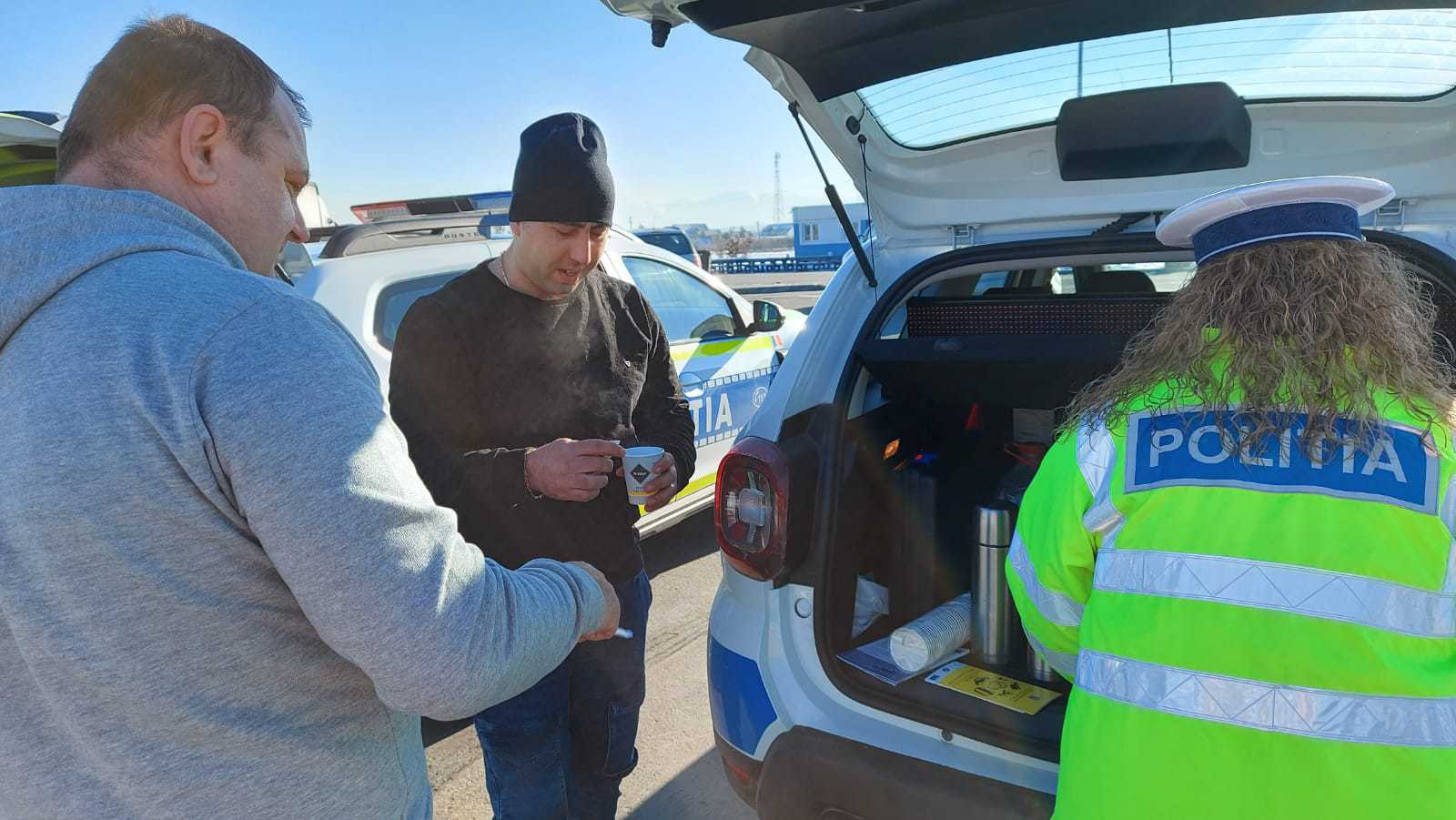 video: controale pe autostradă la sibiu - poliția: „șoferi, trageți pe dreapta și beți o cafea”