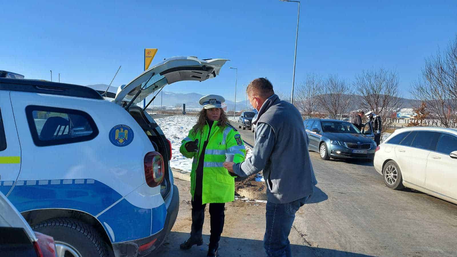 video: controale pe autostradă la sibiu - poliția: „șoferi, trageți pe dreapta și beți o cafea”