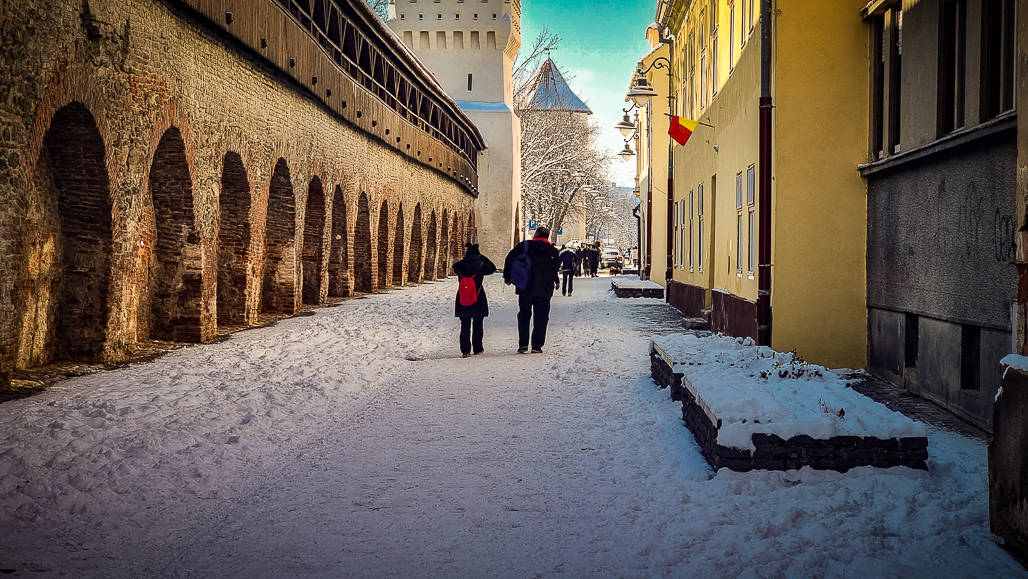 VIDEO: Mica Unire, sărbătorită la Sibiu - Sibienii și turiștii au admirat centrul înzăpezit - „Este minunat orașul”