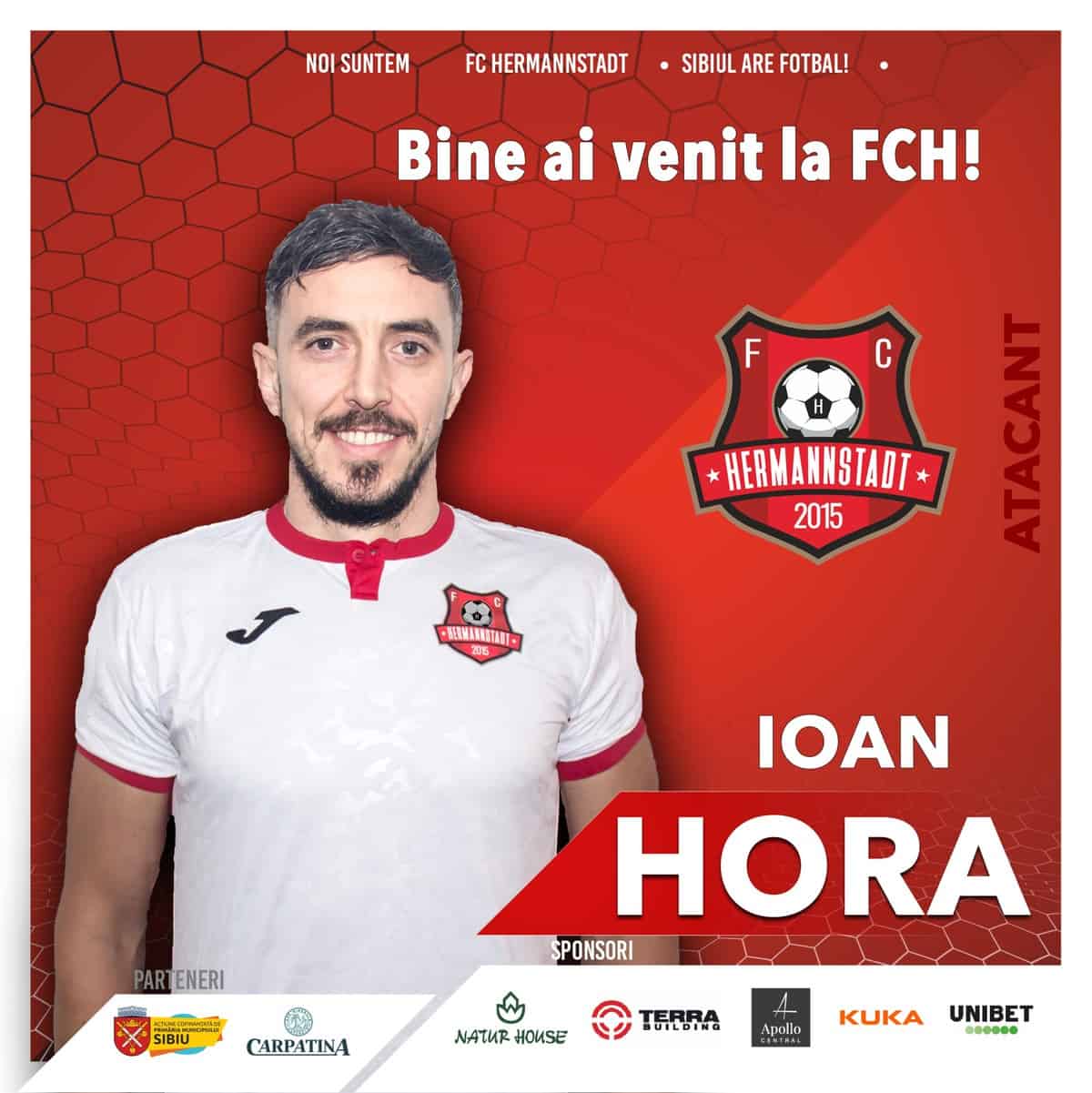 Transfer spectaculos pentru FC Hermannstadt - Ioan Hora se alătură echipei