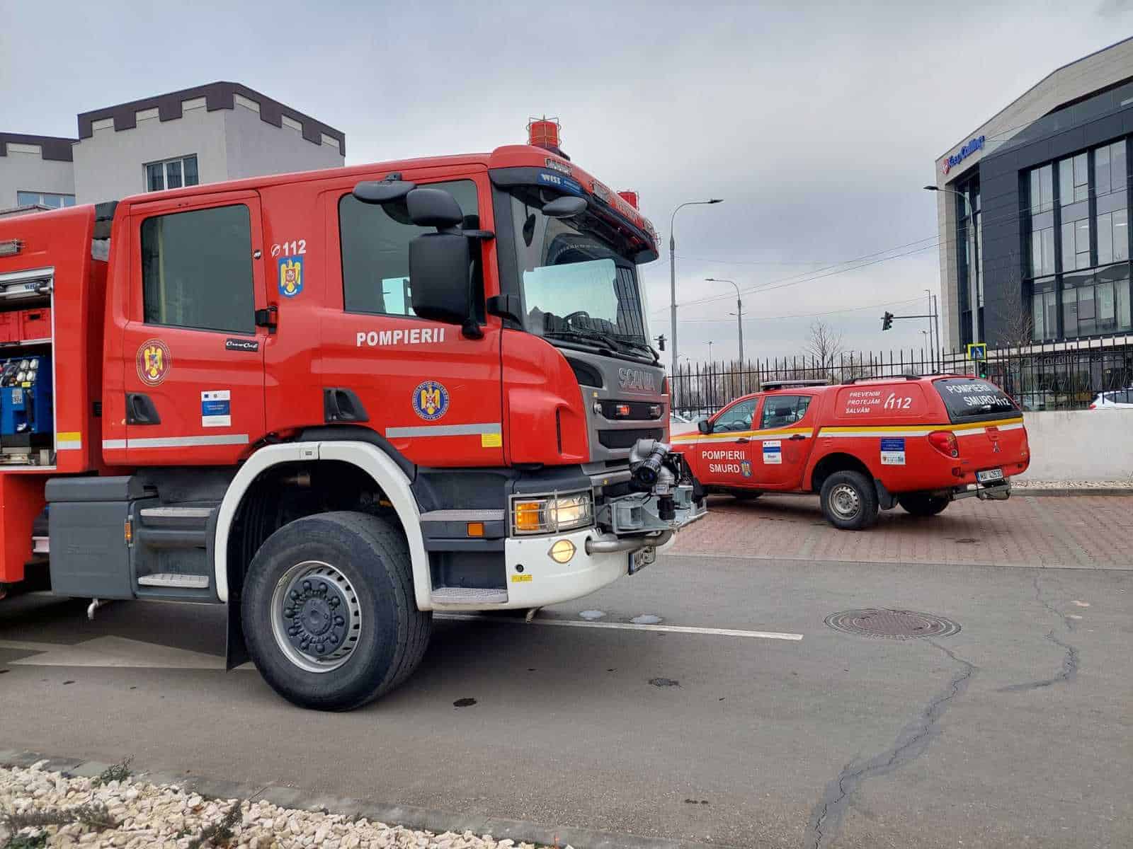 video: simulare de incendiu la o firmă din sibiu