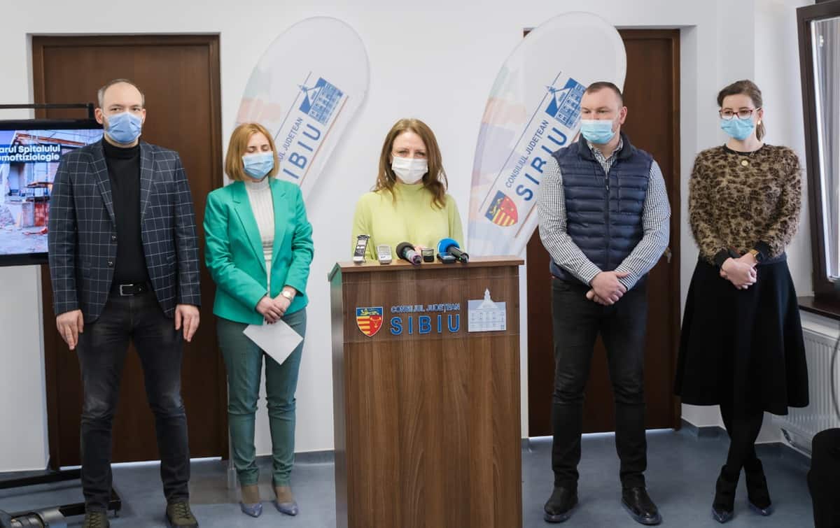 VIDEO - Dispensarul Spitalului de Pneumoftiziologie Sibiu, reabilitat cu peste patru milioane lei