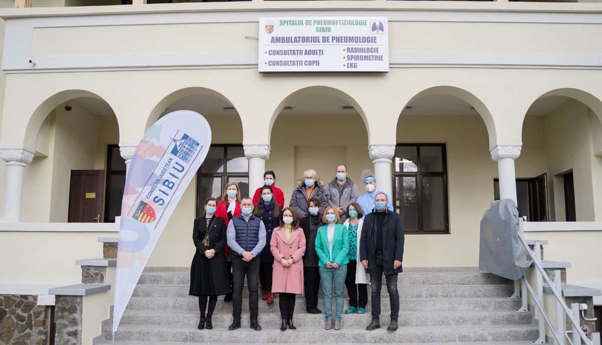 VIDEO - Dispensarul Spitalului de Pneumoftiziologie Sibiu, reabilitat cu peste patru milioane lei