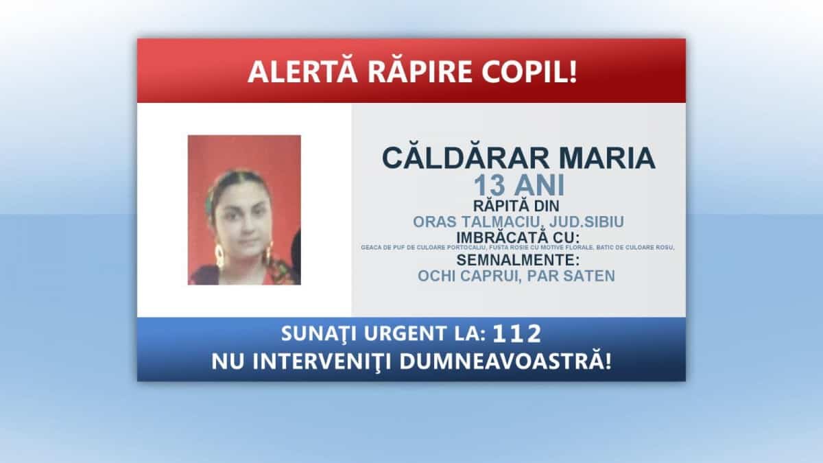 minora răpită la tălmaciu a fost găsită în sibiu