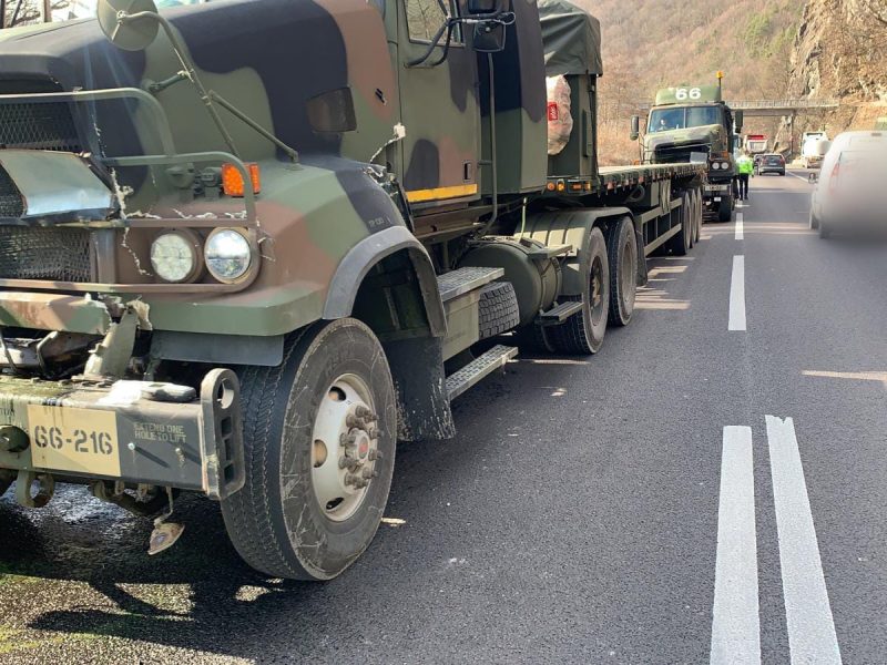 convoi nato, implicat într-un accident pe valea oltului