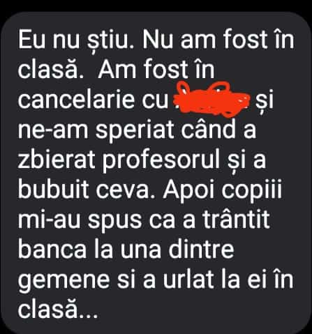 copil bătut de profesorul de istorie la școala din brădeni - ”l-a lovit cu pumnii. îi jignește pe toți”