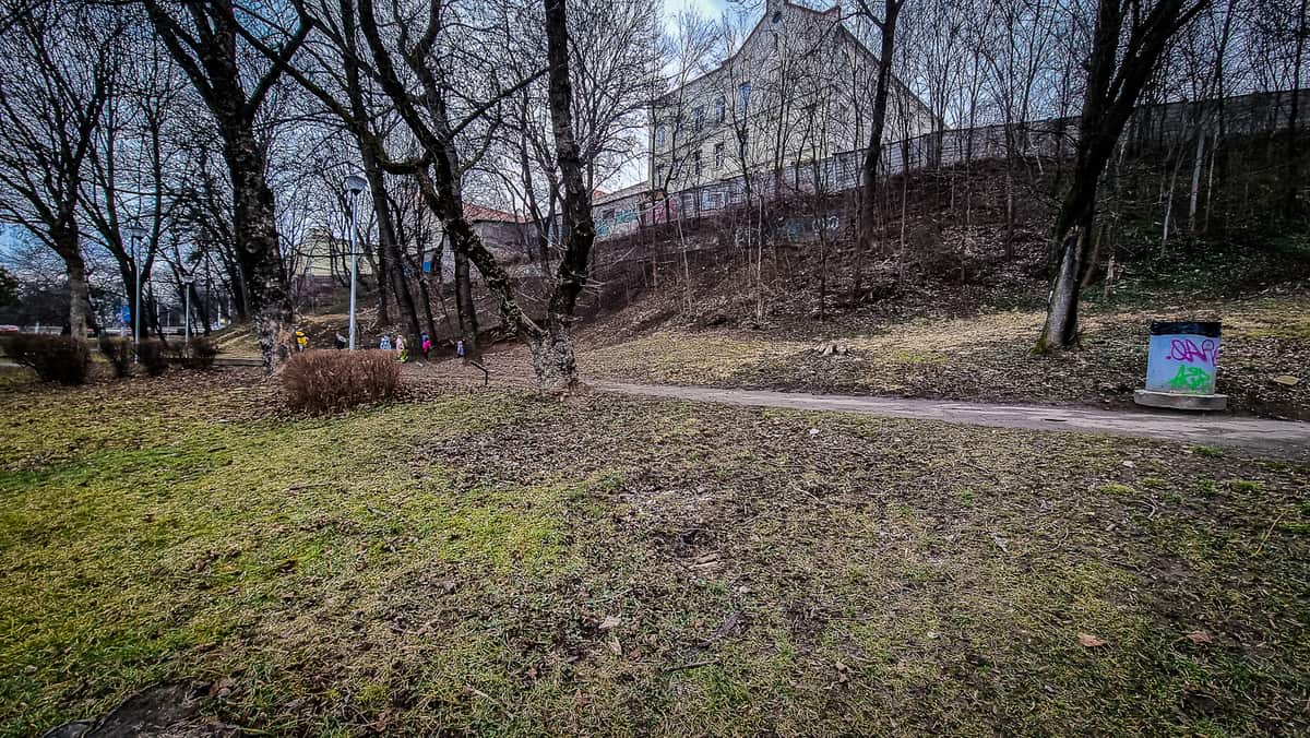 FOTO Parcul de pe Șoseaua Alba Iulia, într-o stare jalnică. Primăria: ”Reabilitarea necesită demersuri speciale”