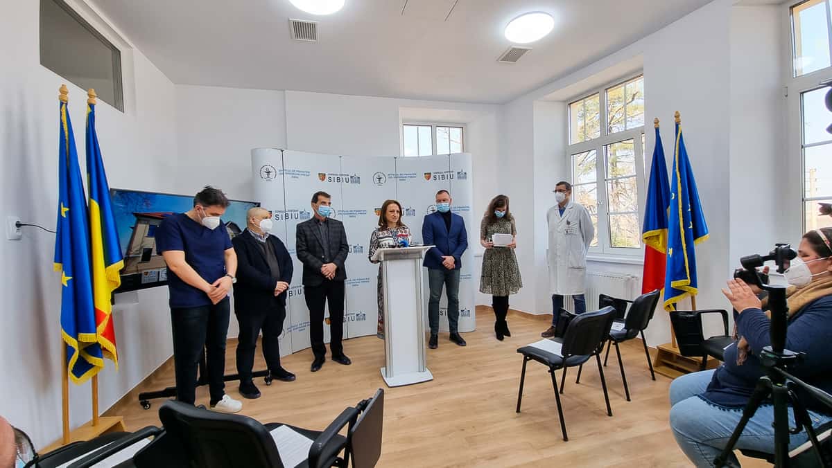 VIDEO FOTO - O nouă investiție în infrastructura medicală finalizată de Consiliul Județean Sibiu - Pavilionul IV de la Spitalul de Psihiatrie a fost modernizat și eficientizat termic