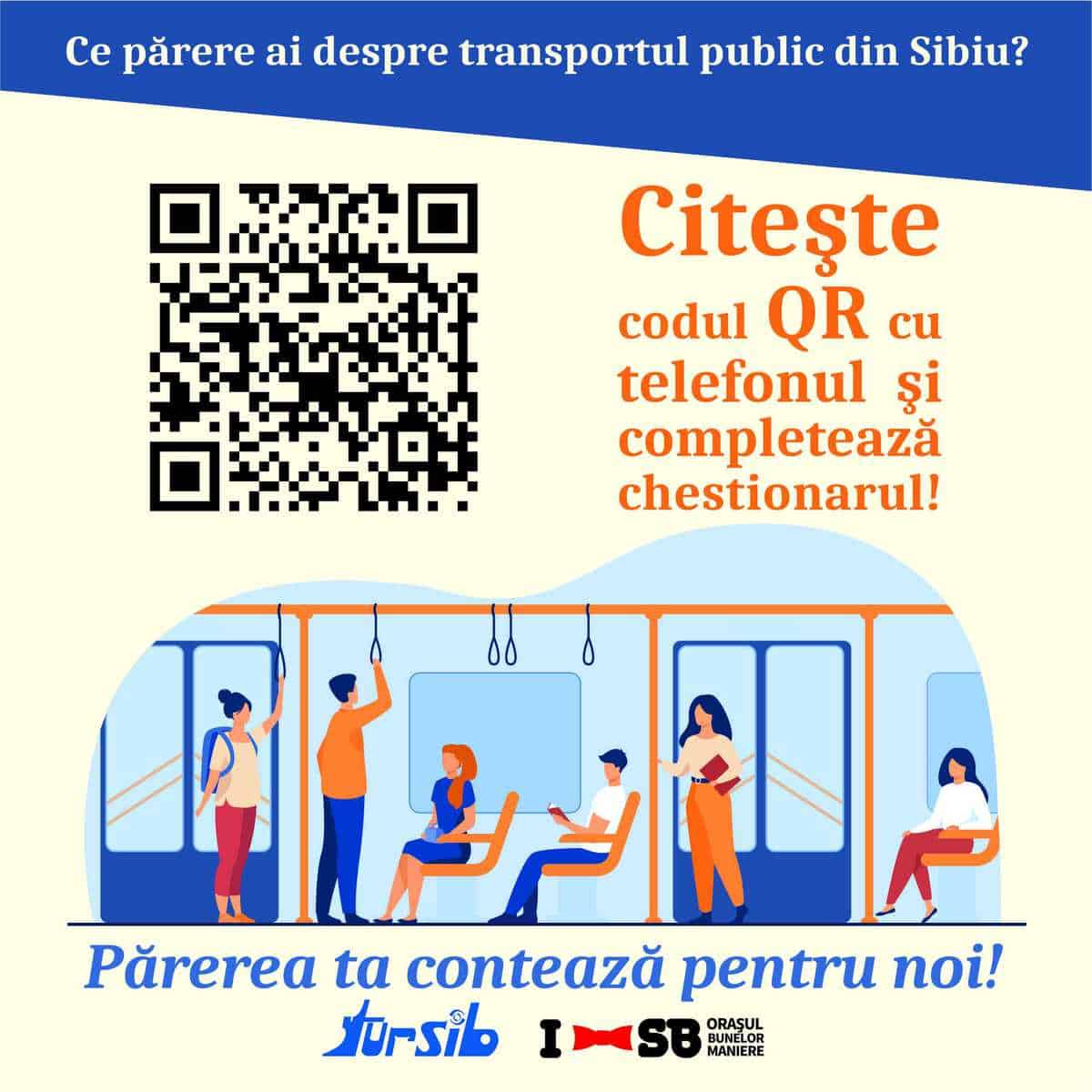 Campania “Părerea TA contează” – cât de confortabilă este călătoria cu autobuzul ȋn Sibiu