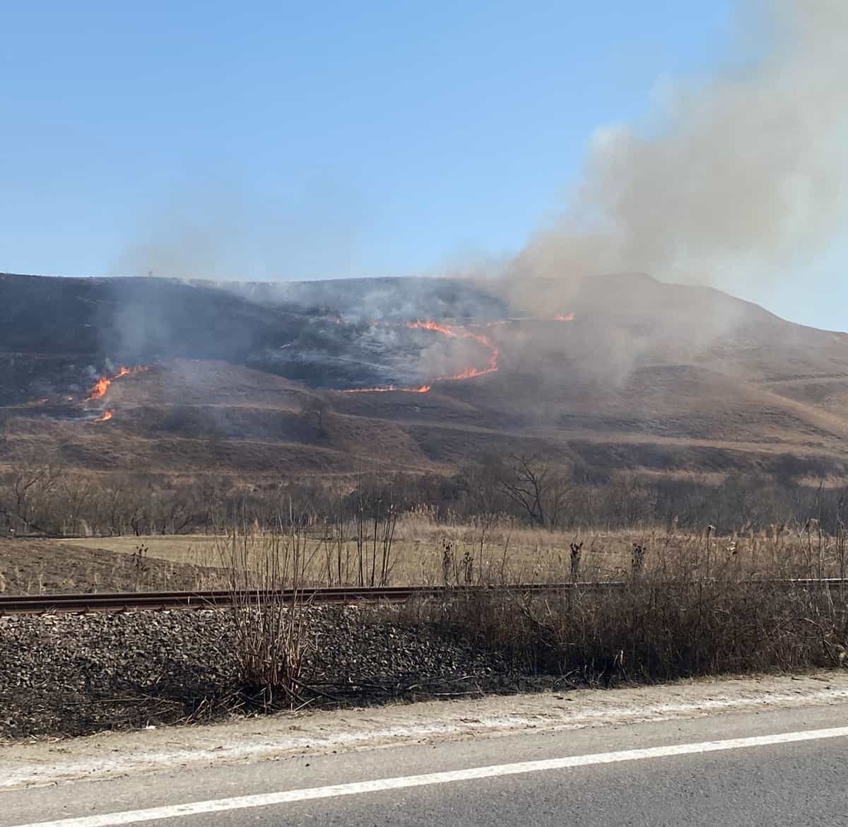 update video: incendii de vegetație pe dealul gușteriței, pe calea șurii mici și în alte 13 localități