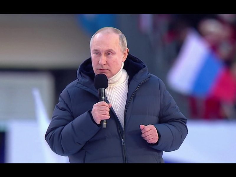 video - putin a ținut un discurs pro-război pe un stadion: "rusia va câştiga în ucraina"