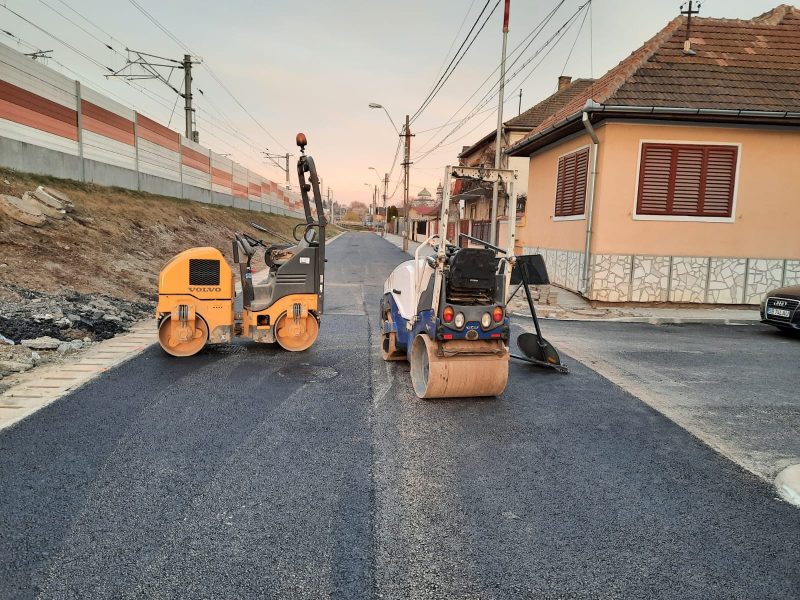 foto video lucrările din cartierul aviației din mediaș se apropie de final