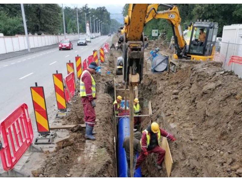 Trafic îngreunat pe Milea - Se fac lucrări pentru modernizarea rețelei de apă