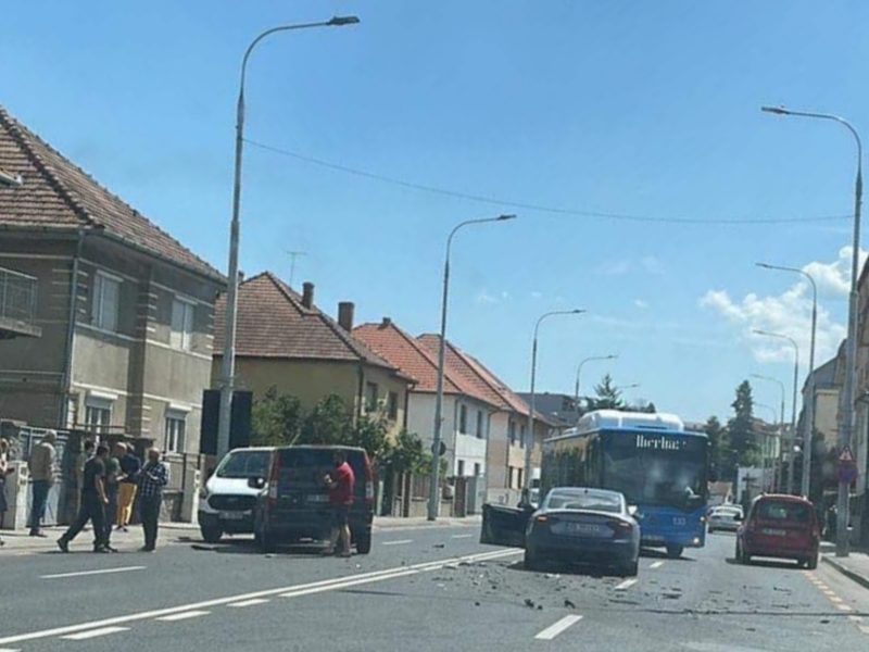 un șofer drogat a provocat un accident în lanț pe șoseaua alba iulia