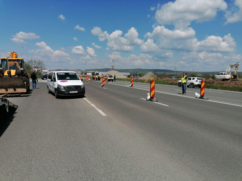 video: circulație îngreunată pe dn1 - se construiesc giratorii la mohu și la intersecția cu cisnădie