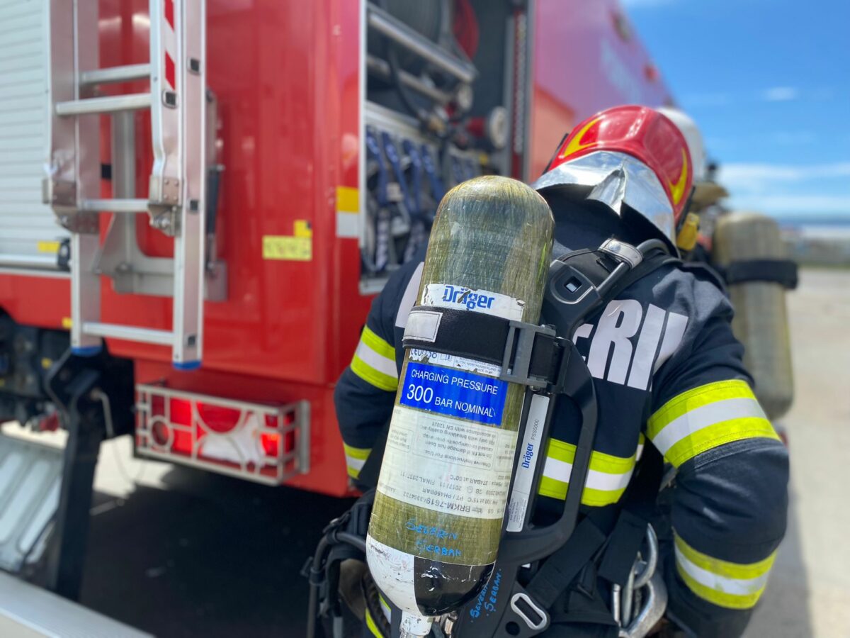 incendiu la un tablou electric de pe strada nicolae iorga din sibiu