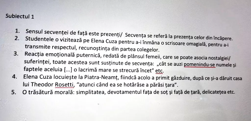 bac 2022 - rezolvarea subiectelor de la proba de limba şi literatura română