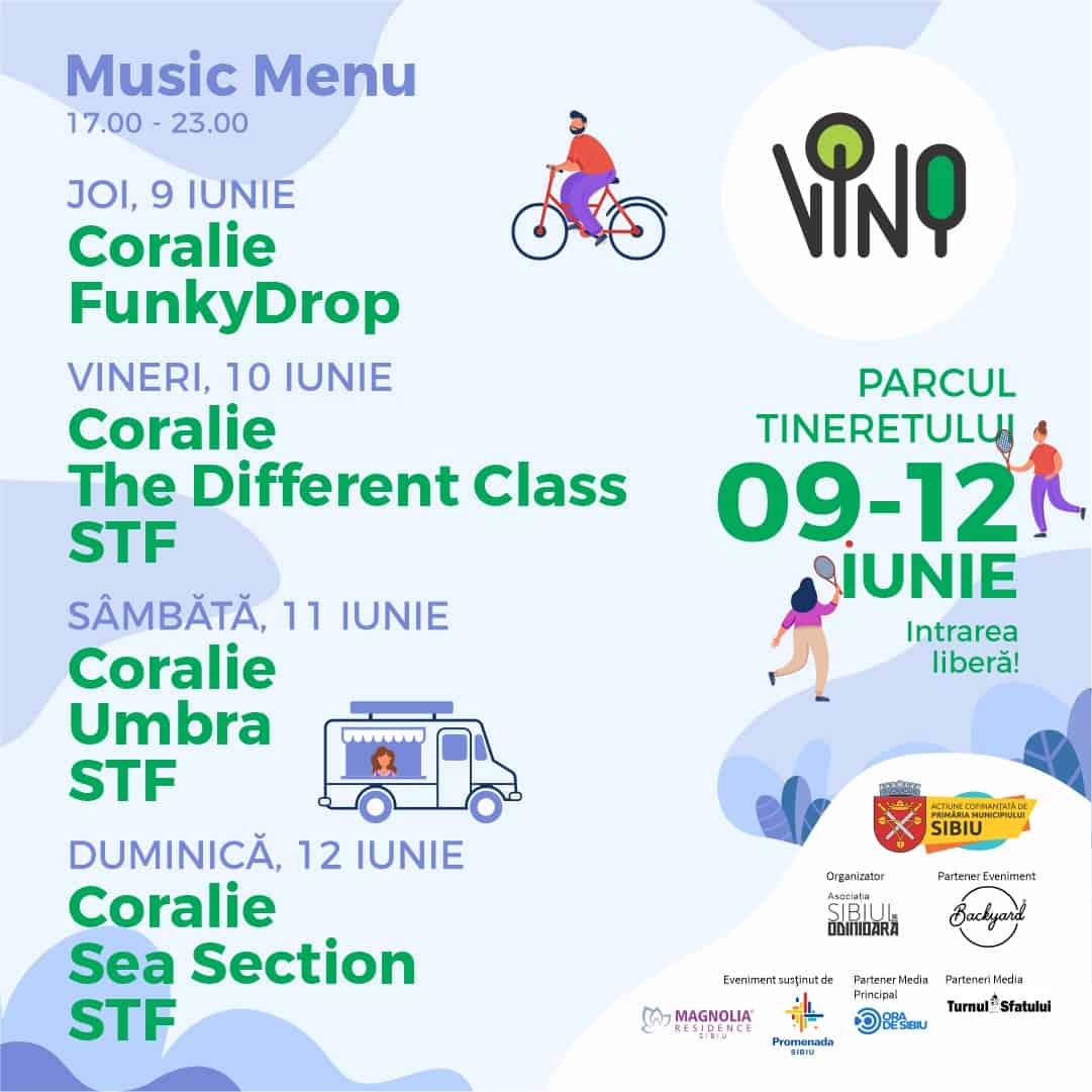 joi începe ”vino”, cel mai cool street food al verii la sibiu - parcul tineretului ”cucerit” timp de patru zile de zeci de food truck-uri și concerte