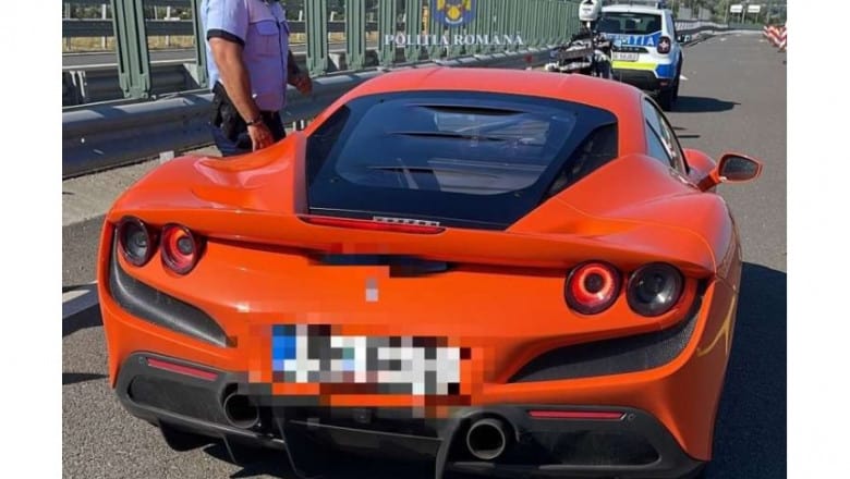 șofer prins de aparatul radar pe autostrada a1 - conducea un ferrari cu 230 kilometri pe oră