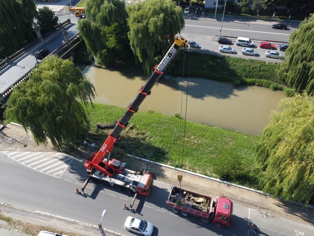 video - galerie foto malul cibinului, mai sărac în sălcii - „puteau pune în pericol circulația pe noua pistă de biciclete”