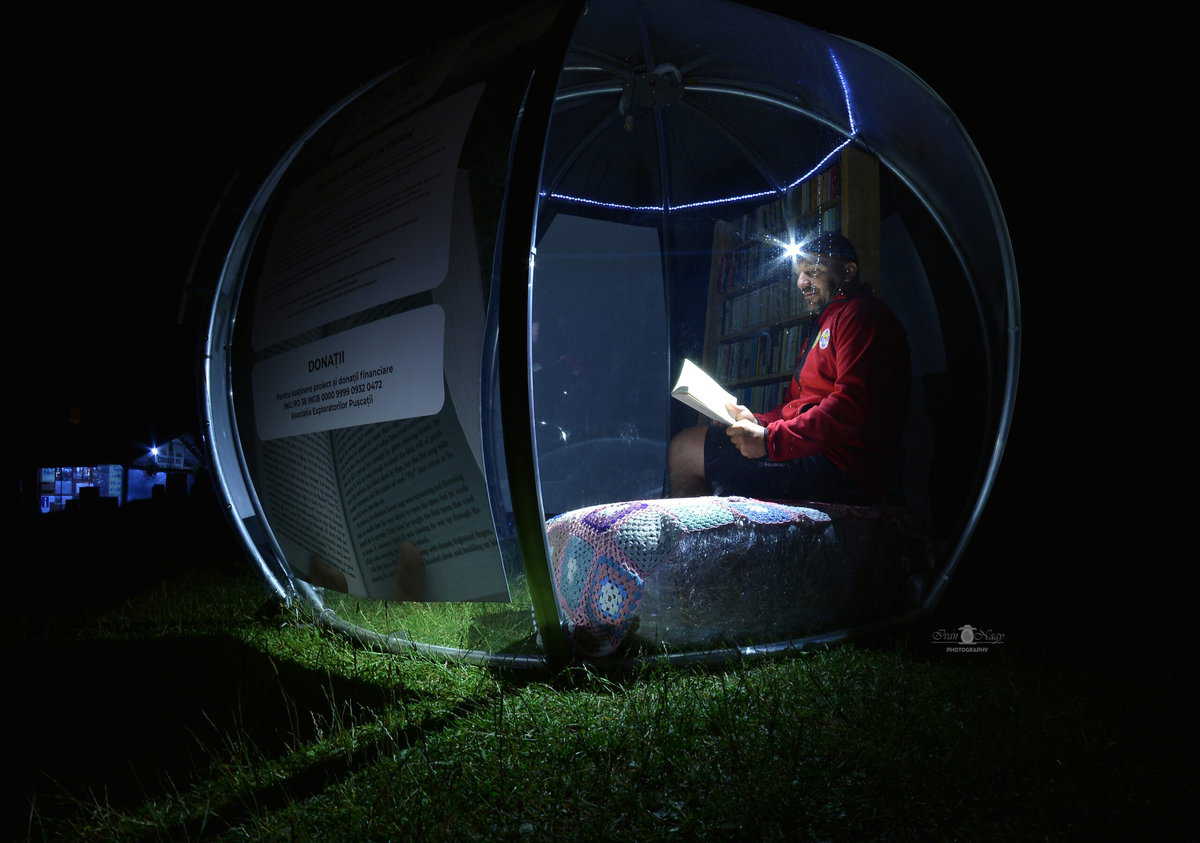 foto: bibliotecă mobilă amplasată la bâlea lac - va fi ”igloo-ul ideilor și inovațiilor”