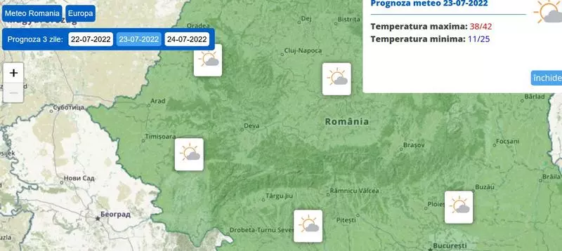 anm anunță temperaturi de ”foc” în weekend - maximele ajung până la 42 de grade