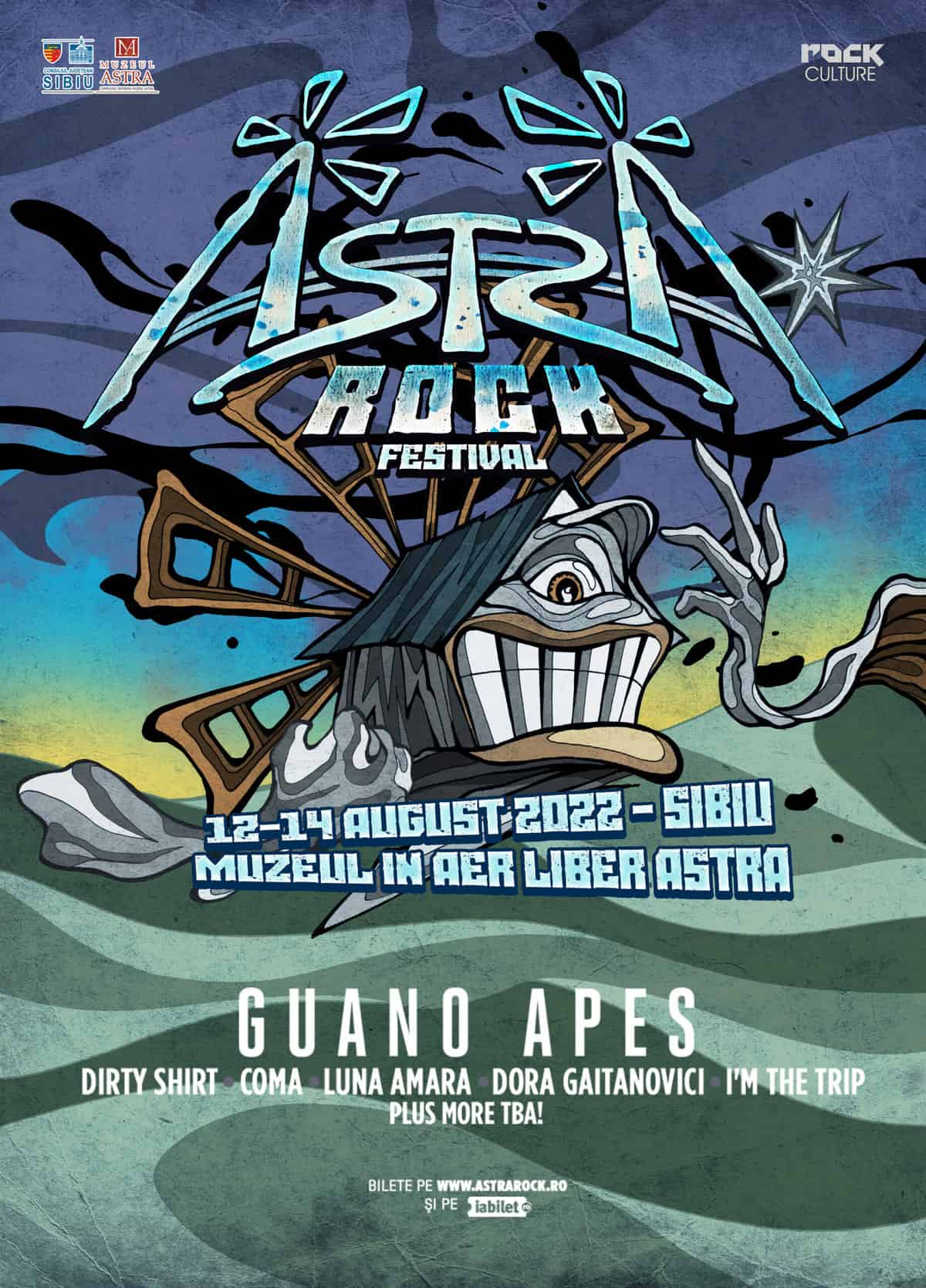 dirty shirt, luna amara, coma și guano apes vor cânta la astra rock festival