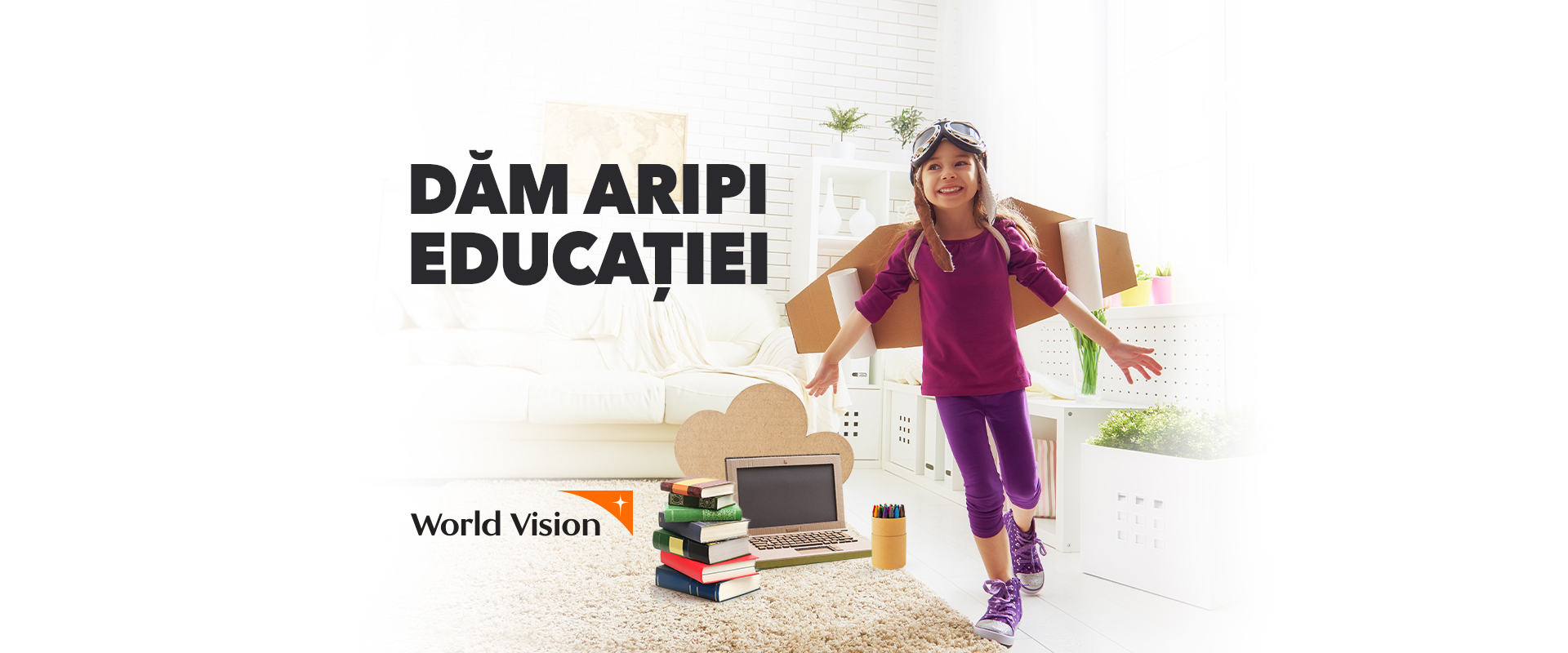 Shopping City Sibiu si World Vision invita sibienii sa doneze carti si rechizite pentru copiii din medii defavorizate