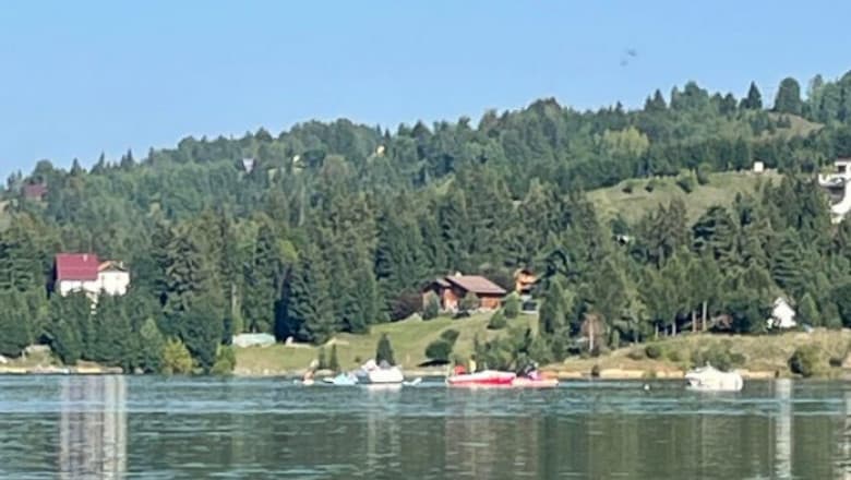 Un avion de mici dimensiuni s-a prăbușit in lacul Colibița