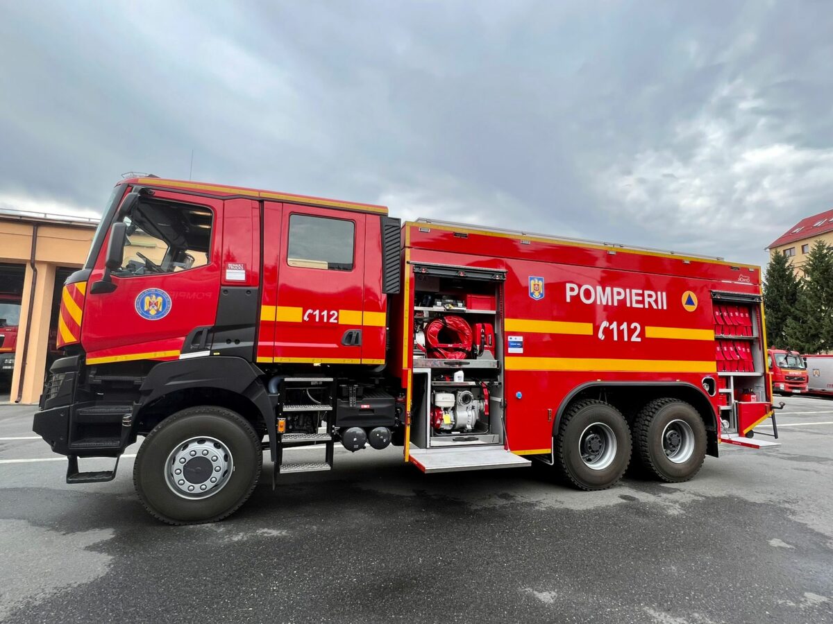 pompierii sibieni au o autospecială nouă pentru stingerea incendiilor - este cea mai performantă din românia