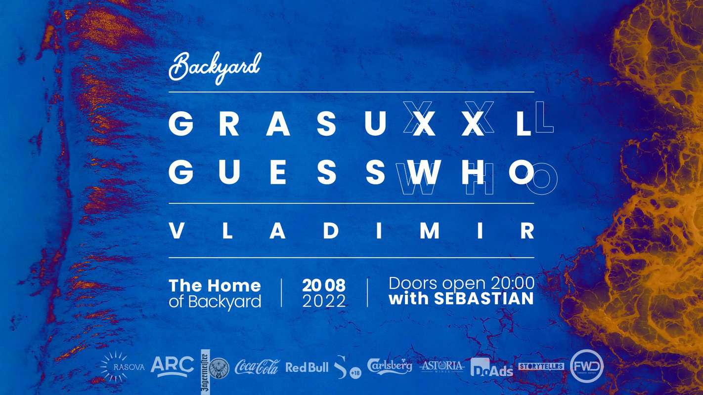 evenimentul verii în weekend - petrecere cu grasu xxl și guess who la backyard