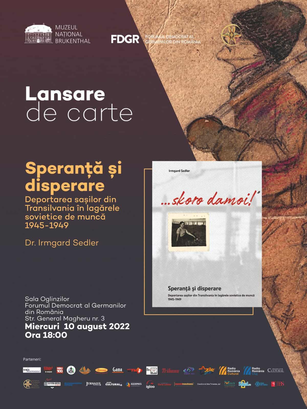 lansare de carte, miercuri la muzeul național brukenthal - istoria deportării sașilor din transilvania în lagărele sovietice