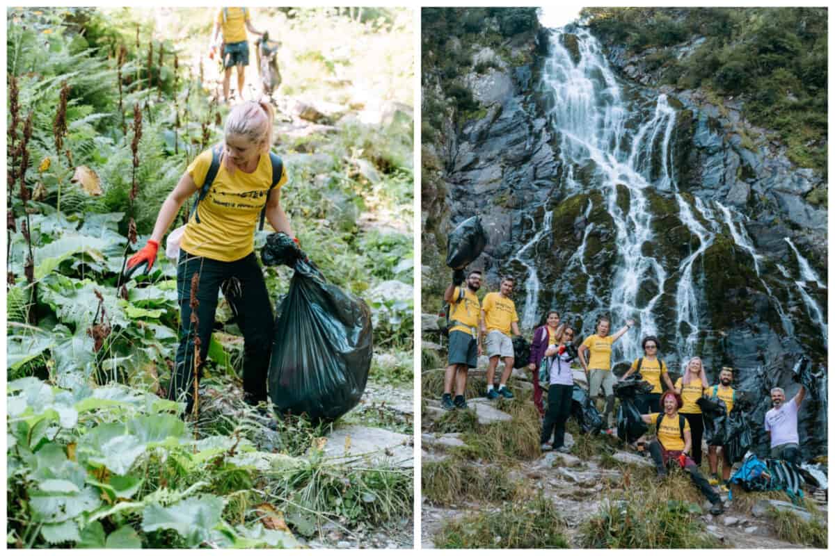 peste 450 de kilograme de deșeuri strânse de pe trasee de drumeție din bâlea la prima ediție a #drumețeniei