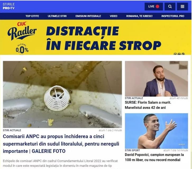 VIDEO FOTO: PROTV a gafat-o - A anunțat eronat că Florin Salam a murit. Reacția artistului