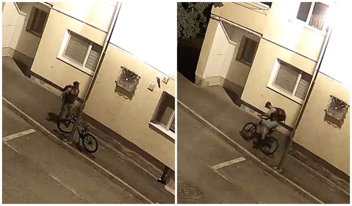 video: polițiștii cer ajutorul sibienilor pentru a prinde un hoț care a furat o bicicletă în iunie