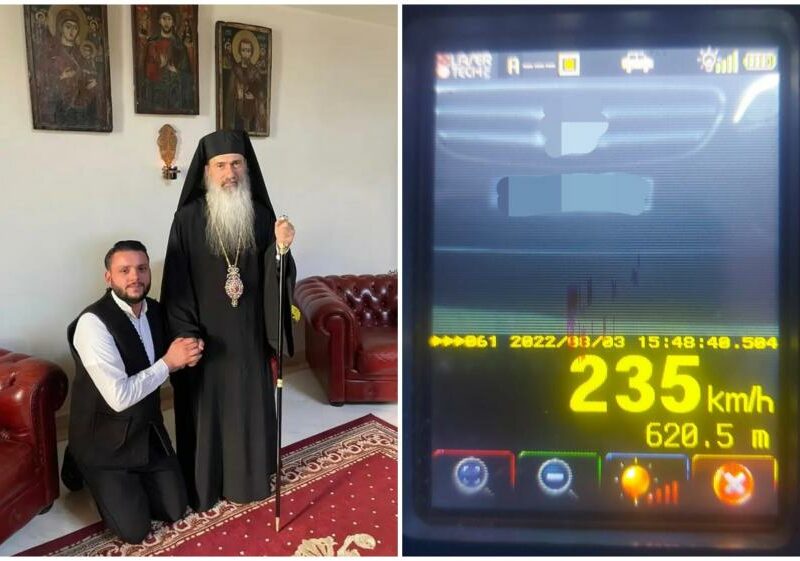 mașina în care se afla îps teodosie, suprinsă de radar cu 235 kilometri pe oră