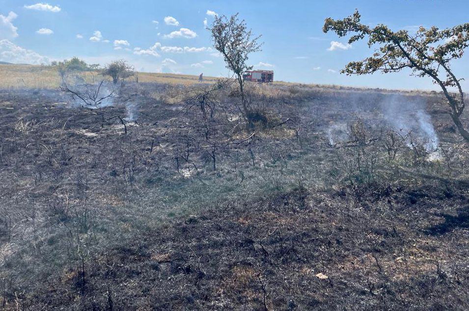 nouă incendii de vegetație în weekend în județul sibiu - peste 11 hectare de teren, afectate