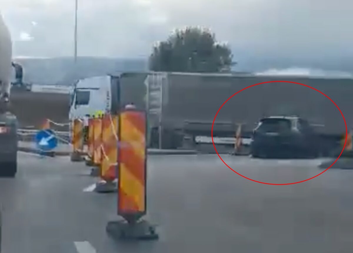 video: „bizon” de sibiu - cum a sfidat un șmecher toți șoferii care stăteau în coloană în giratoriu pe dn1