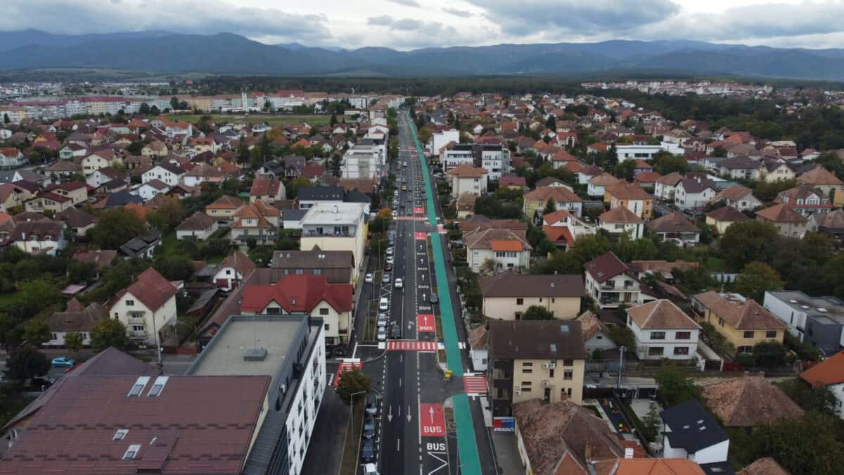 se refac marcajele rutiere din sibiu