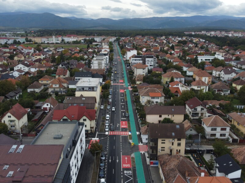 se refac marcajele rutiere din sibiu