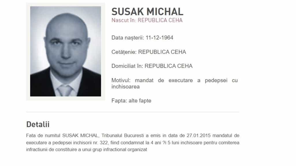 Cehia, Italia și Franța au refuzat predarea spionului Michal Susak către România